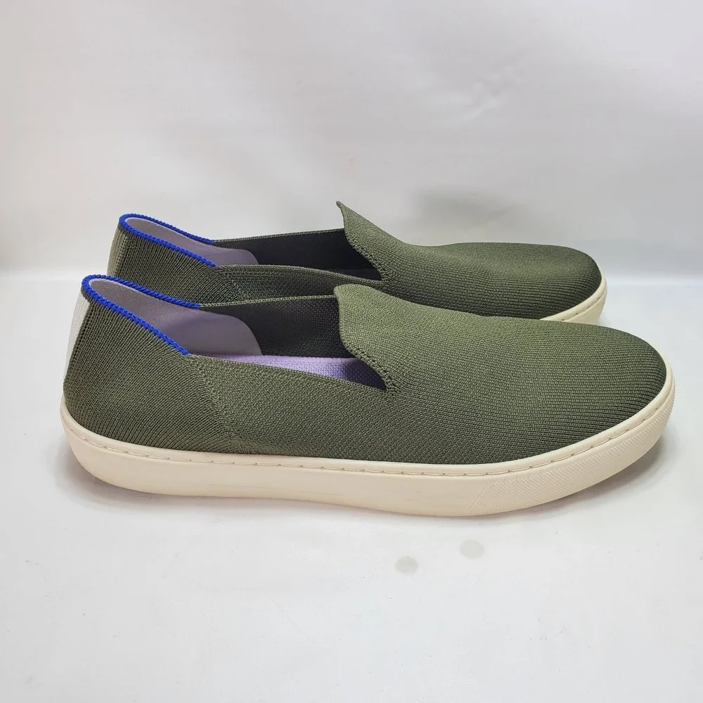 Rothy's‎ Original Slip On Sneaker Womens Size 9 Garden Green Purple Olive